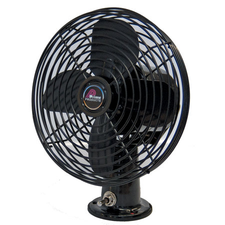 PRIME PRODUCTS Prime Products 06-0859 12V 2-Speed Fan, 6 in., Black 06-0859